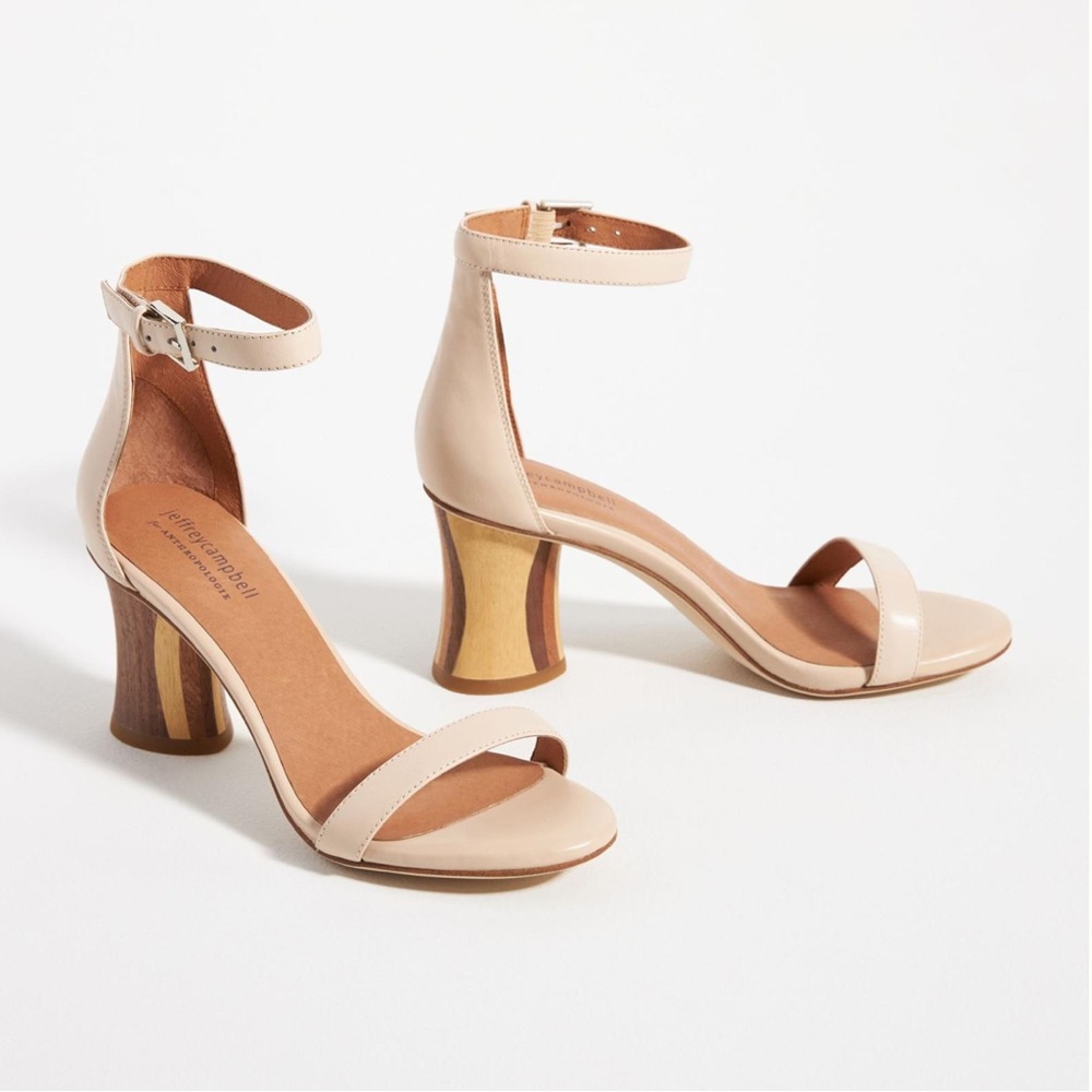 BRAND NEW JEFFREY CAMPBELL WOOD HEEL SANDALS!
